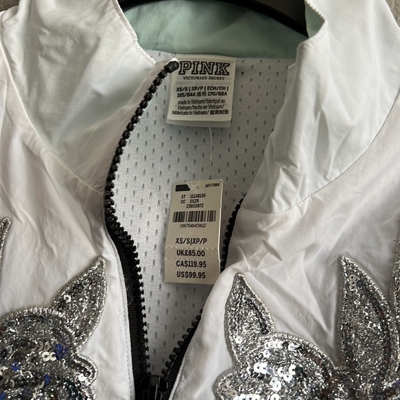 Victoria’s Secret Pink Bling rose floral track sport jacket - Picture 2 of 2